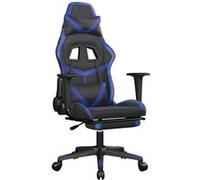 Chaise vidaxl interieur non pliable H. 127 cm en metal bleu bleu G