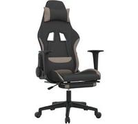 Chaise Vidaxl interieur non pliable H. 127 cm en metal noir noir