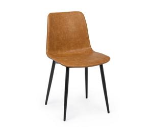 Chaise Vintage Kyra Pu Cuoio
