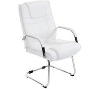 Chaise visiteur Attila similicuir , Blanc Blanc G
