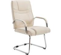Chaise visiteur Attila tissu , Crème