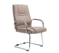 Chaise visiteur Attila tissu , Taupe