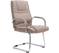 Chaise visiteur Attila tissu , Taupe Taupe G