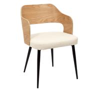 Chaise visiteur Bouclette Dos bois Diane - Coloris bois