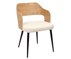 Chaise visiteur Bouclette Dos bois Diane - Coloris bois
