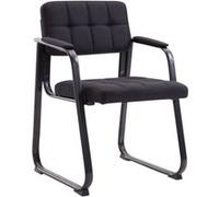 Chaise Visiteur Canada B tissu , Noir Noir G