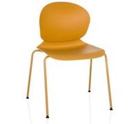 Chaise visiteur / chaise de conférence / chaise empilable T36 VI plastique / acier jaune / jaune hjh OFFICE Jaune G