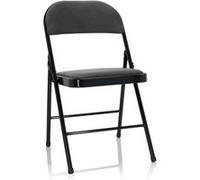 TUDELA I | Tissu velours - Chaise pliante Gris foncé