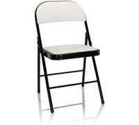 TUDELA simili-cuir/synthétique - Chaise pliante Blanc