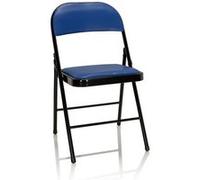 Chaise visiteur / Chaise de conférence / Pliante TUDELA Similicuir Bleu hjh OFFICE Bleu G