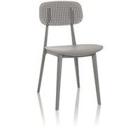 Chaise visiteur / chaise de jardin ARTIFO HOL Plastique gris hjh OFFICE Gris G
