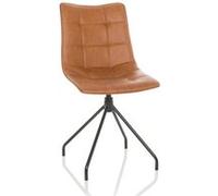 hjh OFFICE Chaise de Salle à Manger pivotante TARVISO Similicuir Chaise rembourrée Chaise de Cuisine Chaise de conférence, Marron