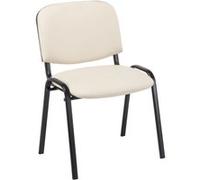 Chaise Visiteur Ken similicuir , Crème Crème G