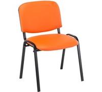 Chaise Visiteur Ken similicuir , Orange Orange G