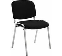 CLP Trading GmbH - Chaise de conférence Ken - Rembourrage premium, housse tissu, empilable - Noir