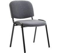 Chaise visiteur Ken tissu , Gris Gris G