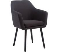 Chaise visiteur Utrecht tissu , Noir /Noir Noir G