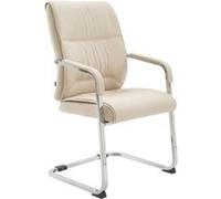 Chaise visiteur XXL Anubis tissu , Crème Crème G