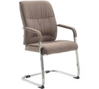 Chaise visiteur XXL Anubis tissu , Taupe Taupe G