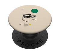 Chaise Wassily - Hommage Minimaliste Marcel Breuer PopSockets PopGrip Adhésif