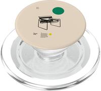 Chaise Wassily - Hommage Minimaliste Marcel Breuer PopSockets PopGrip pour MagSafe