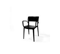 Chaise Wing en Plastique Empilable avec Accoudoirs