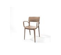 Chaise Wing en Plastique Empilable avec Accoudoirs