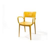 Chaise Wing en Plastique Empilable avec Accoudoirs