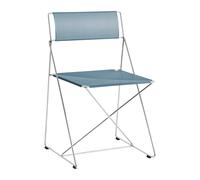 HAY Chaise X-Line chromé bleu poudre structure acier chromé