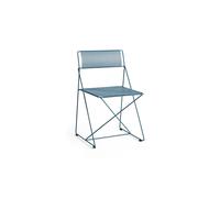 Chaise X-Line en Acier Peint par Poudrage/poudre Bleue