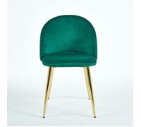 Chaise YUMI Velours - Vert - Lot de 4 - Ref x4-DC057-Ve-Po - Madrid Mobiliario