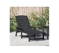 Chaiselongue Noire 53x162x98.5 cm HDPE