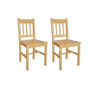 vidaXL Chaises de salle à manger 2 pcs Bois de pin