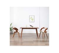 vidaXL 2x Bois Courbé Chaises à Dîner Chaises de Salle à Manger Chaises de Cuisine Chaises de Repas Chaises de Salon Maison 283102