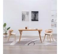 6x Bois Courbé Chaises à Dîner Noir Similicuir Cuisine Salle à Manger vidaXL