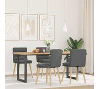 Chaises à manger lot de 4 noir tissu chaise chaise de salon vidaXL