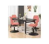 Vidaxl Chaises À Dîner Pivotantes 4 Pcs Rose Velours Rose
