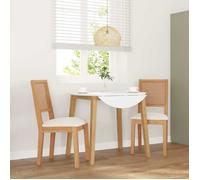 Chaises à manger - SWEETY - coussins - 2 pcs - bois massif caoutchouc c739