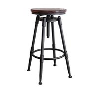Chaises Bar de Industriel avec sièges en Bois, chaises en Fer à Repasser en Bas pour Plus de Confort