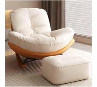 Chaises Berçantes Chaise Berçante Souple avec Repose-Pieds Design Chaise Berçante Rembourrée Confortable Planeur Rocker Canapé De Salon Fauteuil à Bascule Fauteuil Inclinable, Rocking Chair-AC