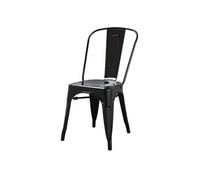 Chaises Bistro en Acier Noir x 4 Bolero Noir