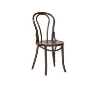 Chaises Bistrot en Bois Courbé Finition Noyer