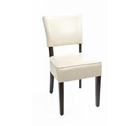 Chaises confortables en simili cuir Bolero écru