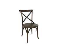 Chaises couleur noyer avec dossier croisé Bolero - x 2 G