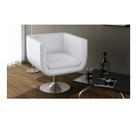 Chaises De Bar 2 Pcs Blanc Similicuir Blanc