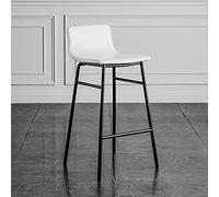Chaises de Bar avec Dos, Tabouret de Bar Tabouret Tabouret en Faux Cuir chaises de Salle à Manger rembourrée pour Manger du café de Cuisine (Blanc, 65 cm)