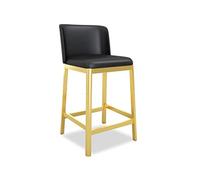 Chaises de Bar Chaise de Bar Nordique avec Tabouret de Bar de Dossier à la Maison Salon de Salle à Manger Chaise de Bureau de Loisirs du café de Bijouterie Tabourets à Hauteur de Bar(A)