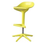Chaises de Bar Chaise de Barre pivotante Moderne Nordique Tabouret de Bar à la Maison Abdos Siège en Plastique adapté au Bureau de Cuisine du Salon Tabourets à Hauteur de Bar(Yellow)