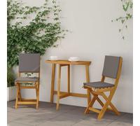 vidaXL Chaises de jardin Lot de 2 en bois massif d'acacia 36x46x85 cm