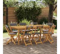 vidaXL Chaise de bistro 44012 – Bois massif d'acacia pliable – Lot de 2